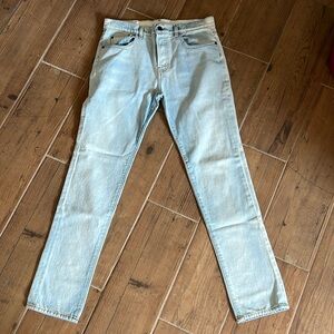 Proenza schouler light wash straight denim jeans